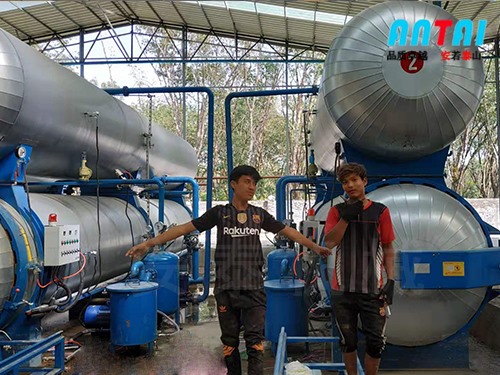 橡膠木防腐罐現(xiàn)場(chǎng)